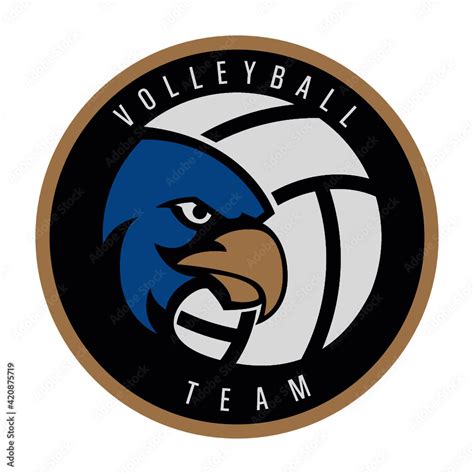 Logo team volleyball Stock Vector | Adobe Stock