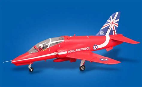 Fms Rc Airplane Bae Hawk Red Mm Ducted Fan Edf Jet Scale Model Plane