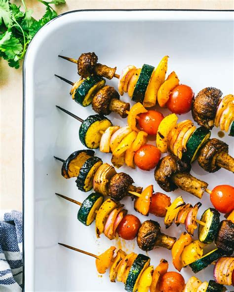 Grilled Veggie Kabobs A Couple Cooks