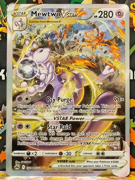 Crown Zenith Mewtwo Vstar Gg Gg Full Art Ultra Rare Galarian