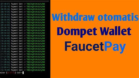 Script Nuyul Coin Crypto Trx Auto Withdraw Ke Dompet Wallet Faucetpay