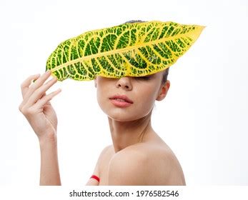 Nude Woman Clean Skin Cosmetology Green Stock Photo Shutterstock