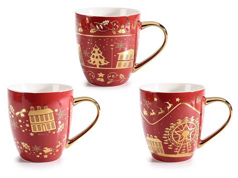 Tasse En Porcelaine Village De Noël Avec Décorations Brill 720930