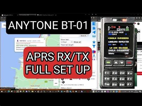 ANYTONE BT 01 APRS RX TX FULL SET UP YouTube