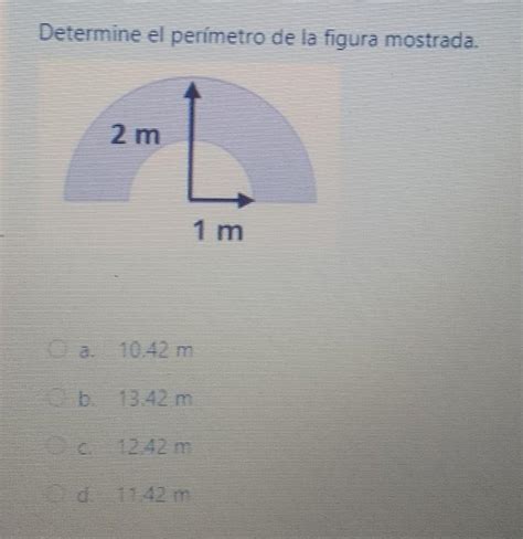 Determine El Per Metro De La Figura Mostrada Ayuda Porfavor