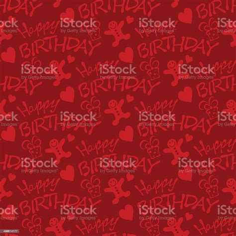 Happy Birthday Seamless Pattern Texture Background Stock Illustration Download Image Now