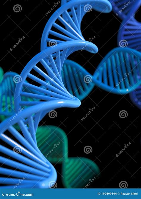 Struttura A Spirale Della Molecola Genetica Dna Illustrazione Di Stock