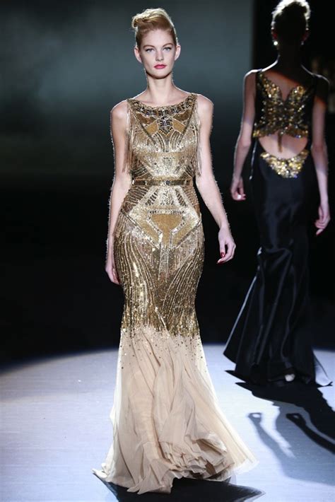 Gold Beaded Bridal Gown Inspiration Art Deco