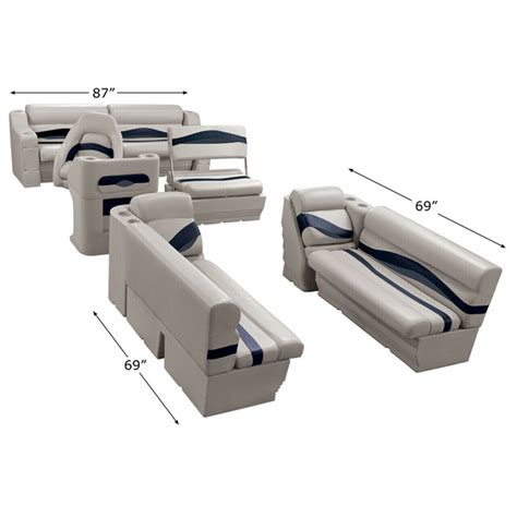 Wise Premier Traditional Pontoon Seat Package Seating