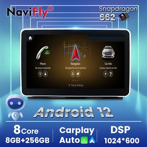 Navifly Reproductor Multimedia Con Pantalla Ips Y Bluetooth Para Coche