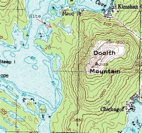 A Map Of Chichagof Island Noting Where The Boomer Lands Are Located On