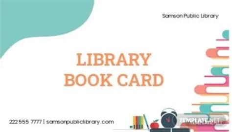 Library Card Template - 17+ Printable Sample, Example, Format Download!