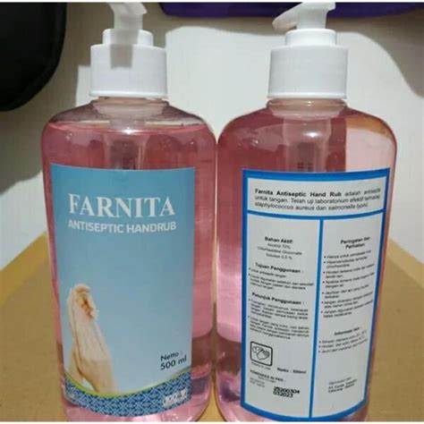 Jual Handsinitizer FARNITA Antiseptic Handrub 500ml Shopee Indonesia