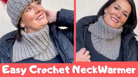 Crochet Super Easy Neckwarmer For All Cosy And Warm Neckwarmer For