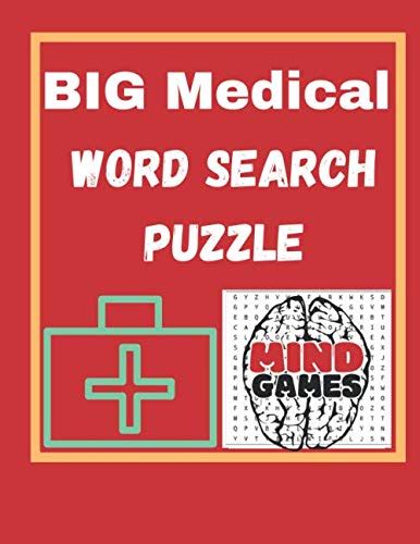 Big Medical Word Search Puzzle Large Print Challenging Puzzles About