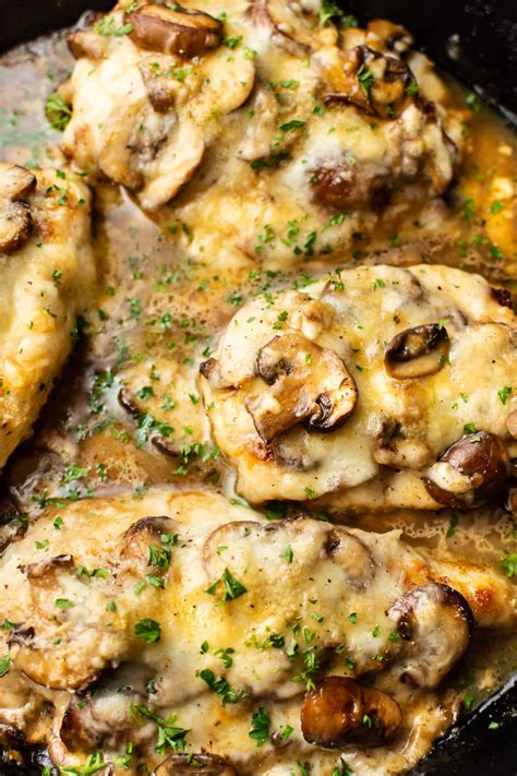 Mozzarella Mushroom White Wine Chicken Salt Lavender