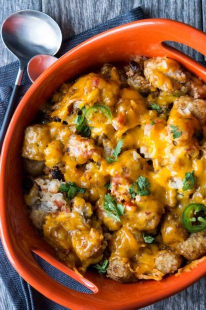 Vegetarian Tater Tot Casserole Recipe Sparkrecipes