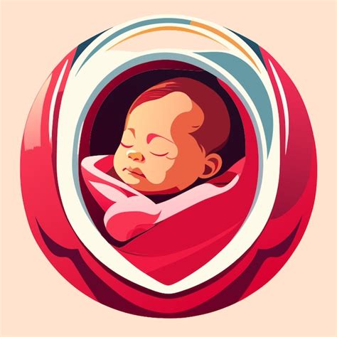 Premium Vector New Born Baby Vector Illustration