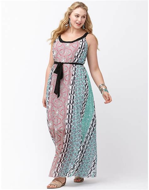 Pleated Deco Maxi Dress By Lane Bryant Lane Bryant Maxi Dress Plus