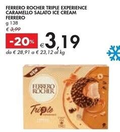 Ferrero Rocher Triple Experience Caramello Salato Ice Cream Offerta Di