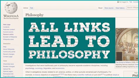 Do All Wikipedia Pages Link To Philosophy Youtube