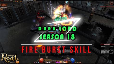 Build Dark Lord Energy Fire Burst Skill MU Online Season 18