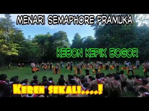 Kegiatan Menari Semaphore Pramuka Di Kebon Kepik Gunung Sindur Bogor