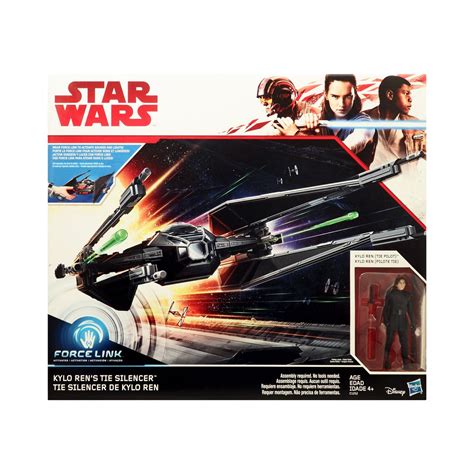 Star Wars Force Link Kylo Rens Tie Silencer With Kylo Ren Tie Pilot