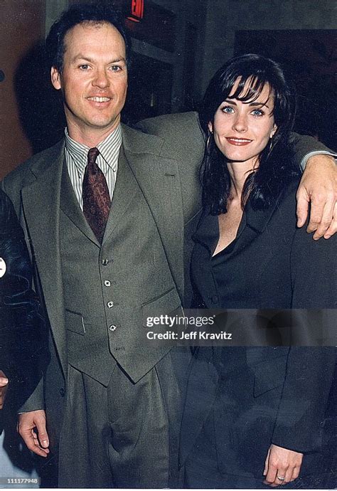 Michael Keaton & Courteney Cox during 1992 ShoWest in Las Vegas,... News Photo - Getty Images