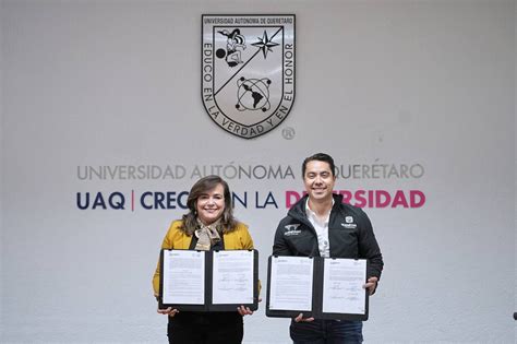 Firman UAQ y municipio de Querétaro convenio de colaboración académico