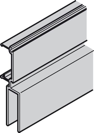 Fixed Glass Fixing Profile For Running Track Galvanised Steel In