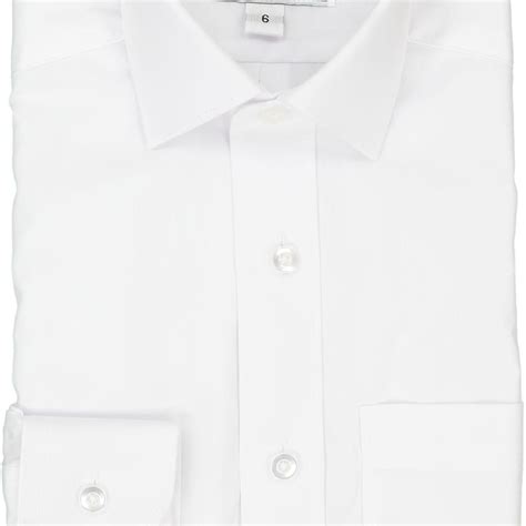 Concord Mens Long Sleeve White Dress Shirt Shirtstop