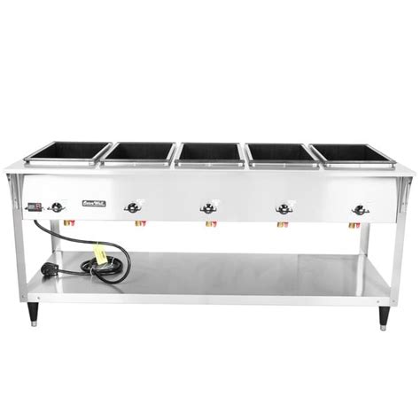 Vollrath ServeWell SL Electric Five Pan Hot Food Table V Sealed Well