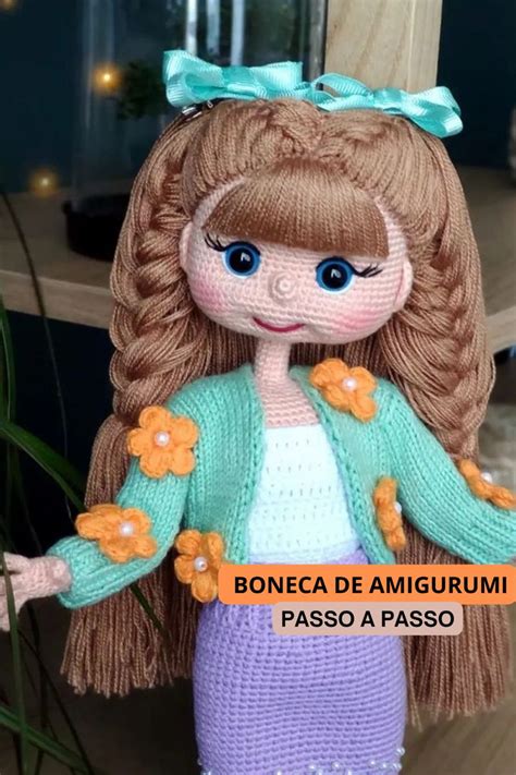 Boneca de Amigurumi passo a passo Baby knitting patterns Tığ