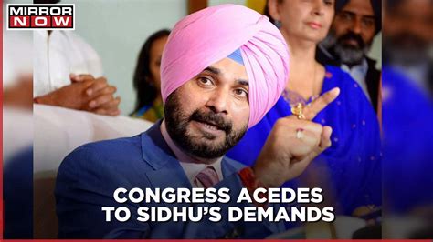 Congress Accepts Navjot Singh Sidhus Demands To Replace