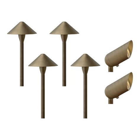 Hinkley Lighting Hardy Island Matte Bronze Low Voltage Hardwired Landscape Lighting Kit