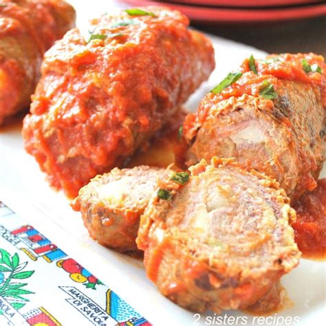 Braciole Sicilian Style 2 Sisters Recipes By Anna And Liz