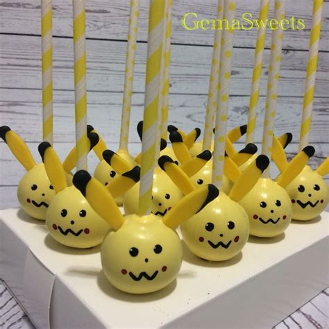 Pikachu Cakepops By Gema Sweets Pikachu Cake Pokemon Cake Pops