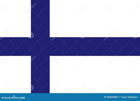 Bandera De Finlandia Dimensiones Precisas Y Vector De Colores