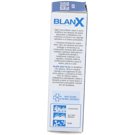 Blanx Deep Blue Dentifricio Sbiancante Non Abrasivo 25 Ml 25 Ml Redcare