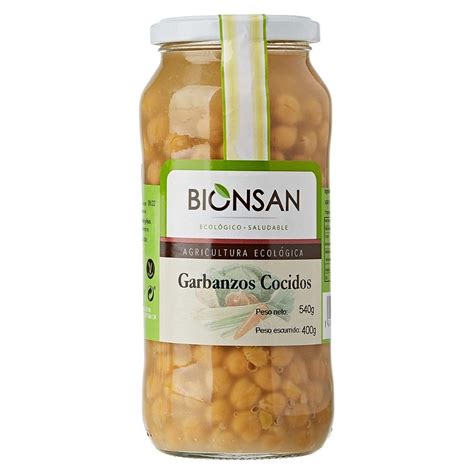 Garbanzos Pedrosillanos Cocidos Ecológicos 400g Bionsan Bionsan