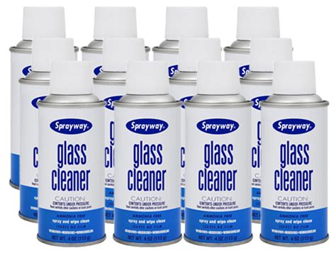 Sprayway Glass Cleaner 4oz Streak Free Window Cleaner And Glass Cleaner Spray 12 Packs