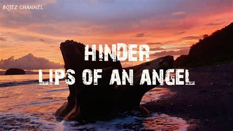 Lagu Inggris Terpopuler Hinder Lips Of An Angel Lyrics Youtube