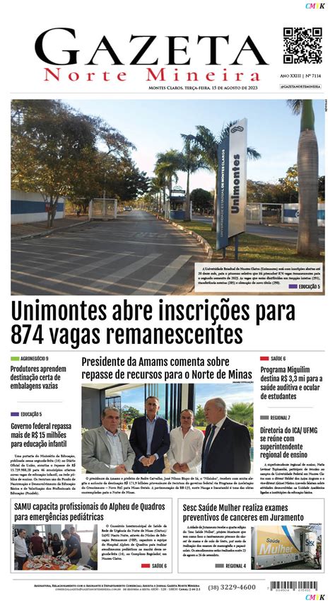 JORNAL IMPRESSO 15 DE AGOSTO DE 2023 EDIÇÃO Rede Gazeta de Comunicação