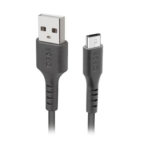 Cable for data transfer and USB- Micro USB charging; 1 metre long