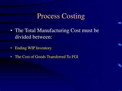 Ppt Process Costing Powerpoint Presentation Free Download Id3268101