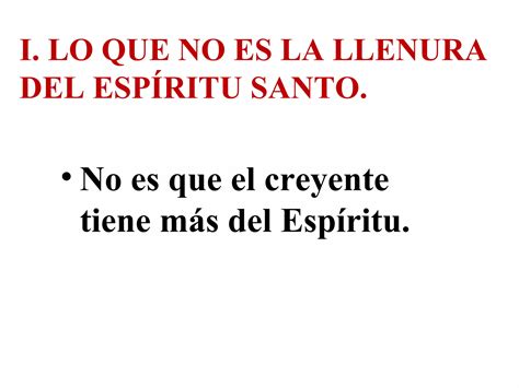 LA LLENURA DEL ESPIRITU SANTO PPT