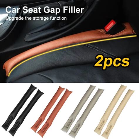 Pcs Car Seat Gap Filler Soft Car Styling Padding Leather Leak Pads