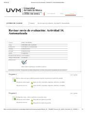 Revisar Env O De Evaluaci N Actividad Automatizada Pdf