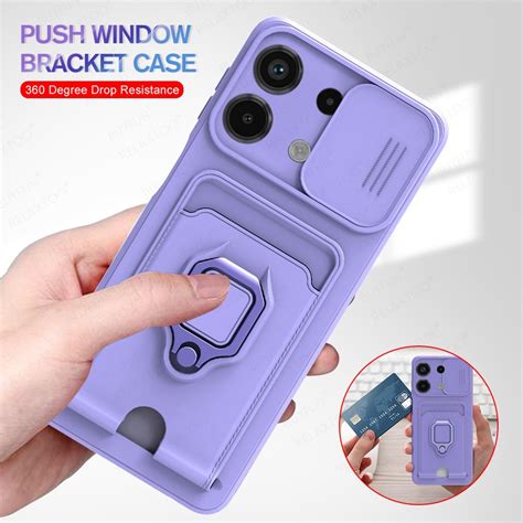 Push Camera Protector Soft Silicon Cover For Xiaomi Redmi Note 13 Pro